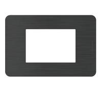 Bticino Placca MatixGO Effects 3 moduli Black Nick JA4803EN