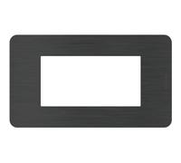 Placca Bticino MatixGO Effects 4 moduli Black Nick JA4804EN
