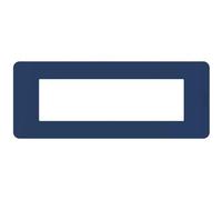 Placca Bticino MatixGO Tones 7 moduli blue JA4807TB