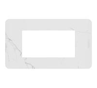 Placca Bticino MatixGO Effects 4 moduli Carrara effetto marmo JA4804EM