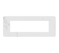 Placca Bticino MatixGO Effects 7 moduli Carrara effetto marmo JA4807EM