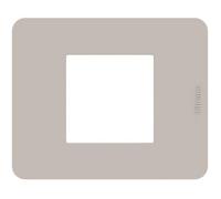 Placca Bticino MatixGO 2 moduli Sand JA4802TS