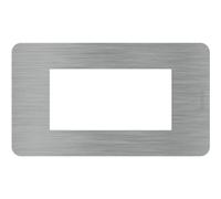 Placca Bticino MatixGO Effects 4 moduli Steel JA4804ES