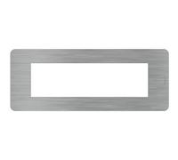 Placca Bticino MatixGO Effects 7 moduli Steel JA4807ES