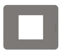 Placca Bticino MatixGO Tortora 2M JA4802TD