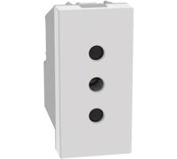 Presa di corrente 10A Bticino MatixGO 2P+T P11 bianca JW4113