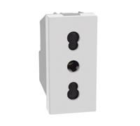 Presa di corrente bipasso 16A Bticino MatixGO 2P+T P17/11 bianca JW4180