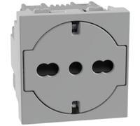 BTICINO MATIXGO Presa Standard Italiana P40 2P+T 16A 250Vac Contatti Laterali - Colore: Grigio, CONFEZIONE: 1 pz.