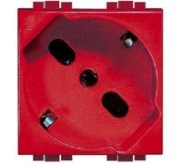 BTICINO LIVING INTERNATIONAL PRESA SCHUKO 2P+T ROSSA L414016R