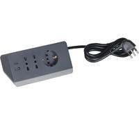 Bticino Multipresa da Scrivania S3711GBU con 2 prese USB Tipo A+C Grigia
