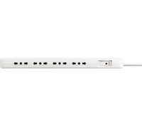 BTicino 3631USDB Ciabatta Elettrica Multipresa Ultraslim con Interruttore Luminoso di Sicurezza SAFE, colore bianco