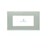 Bticino N4804GN Placca 4p light grigio perla