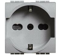 BTicino Nt4140/16 Presa Schuko Tedesca 2p+t Per Serie Living Light Grigio Tech