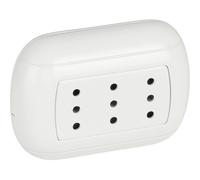 BTicino Oval presa tripla 2P+T 10 A