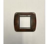 BTICINO - PLACCA 2 MODULI IN LEGNO RADICA DI NOCE L4802LRN