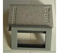 Bticino PLACCA 4 M Living Vecchio Tipo Grigio Chiaro 4714GC