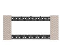 Placca Bticino Living Now 6 moduli colore Optic KA4806MM