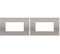Bticino Placca Livinglight Air 4 Moduli, Sabbia (Confezione da 2)