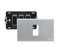BTICINO Placca Magic Alluminio Oxidal 1 Posto