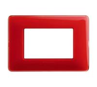 BTICINO Placca/Supporto Matix 3 Posti Corallo