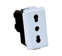 10 PEZZI BTICINO SERIE MATIX PRESA bivalente 10/16A AM5180 bipasso 2P+T ORIGINAL