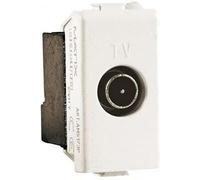 Bticino Presa TV e SAT Matix AM5202P14 passante 14 dB connettore maschio Bianco 1 m