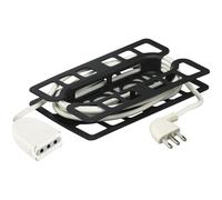 BTicino 2537B Prolunga Domestica 2 P+T 10 A con Spina e Presa, 5 m, Bianco