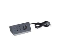 BTicino Prolunga 3 Prese AC 2m Interno Grigio con USB e Interruttore