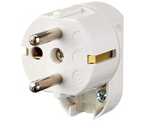 BTicino S2016NB Spina Volante, 2P+T, 10/16A, Multistandard Tedesco/Italiano e Standard Francia, Colore Bianco, 3500 W, 250 V