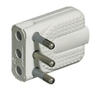 bticino S2466TA - Adattatore per presa elettrica, colore: bianco