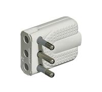 Spina salvaspazio Bticino bianca spinotti orientabili 16A S2466TAE