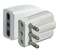 Bticino S2466TAP Corner Kit Spina e Presa, 2P+T, 16A, Bianco, Set di 2 Pezzi