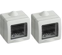 BTicino S25502E Custodia per Esterno, Bianco, 2 Moduli (Confezione da 2)