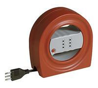 Bticino S2722 Avvolgicavo 5 Metri, Prolunga con Cavo, 2 Prese Italiane e Spina Piccola 10A, con Protettore Termico, Serie Gyro, Made in Italy, Colore Arancione e Bianco