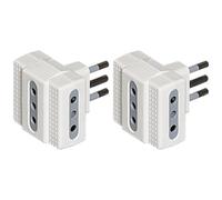 BTicino S3603D Presa Tripla, Bianco (Confezione da 2)