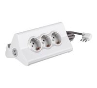 bticino S3713DBU prolunghe e multiple 2 m 3 presa(e) AC Interno Bianco BTICINO