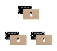 Bticino S503/11RS Placca per Punto Luce, Serie Magic, Placca Rettangolare in Resina, Robusta e Affidabile, 1 Modulo, Finitura Color Avorio (Confezione da 3)