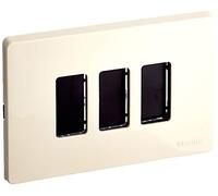 BTicino S503/13RS Magic Kit, Supporto e Placca, 3 Moduli, Avorio
