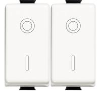 BTicino SAM5011F Interruttore bipolare, Bianco (Confezione da 2)