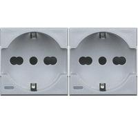 BTicino SHC4140A16F Axolute Presa ST, Grigio Tech (Confezione da 2)