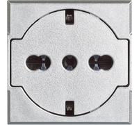 BTicino SHC4140V16FF Axolute Flat Presa Standard Tedesco/Italiano, Alluminio