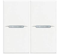 BTicino SHD4005F Axolute Pulsante Assiale 1P NO, 10A, Bianco (Confezione da 2)