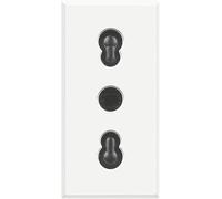 BTicino SHD4180F Axolute Presa Bipasso 2P+T, 10/16A, Bianco