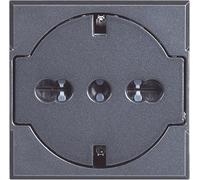 BTicino SHS4140V16FF Axolute Flat Presa Standard Tedesco/Italiano, Antracite