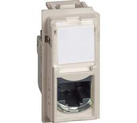 Bticino SKM4279C5EF Connettore RJ45, Categoria 5E UTP, per Sistemi di Trasmissione Segnali a 4 Coppie, Connessione TOOLLESS IDC per Trasmissione Dati/Telefonia, Serie Living Now, 1 Modulo,Color Sabbia