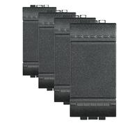 BTicino SL4005 Pulsante 1 modulo, Antracite (Confezione da 4)