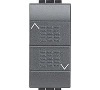 Bticino SL4037F Pulsante Doppio, Antracite [versione per il professionista]