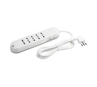 Ciabatta Multipresa 4 Prese Bipasso 2 USB A +Interruttore Bianca BTicino 3636DBU
