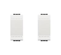 BTicino SN4001NF Livinglight Interruttore, 1P, 16 A, 1 m, Bianco, 1 Pezzo (Confezione da 2)
