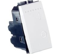Bticino Interruttore Bipolare Living Light N4002N 16 A con Lampada LED Spia Bianco